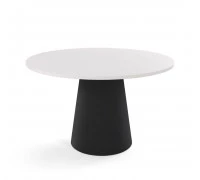 NOALE Стол для переговоров БЕЛЫЙ/ЧЕРНЫЙ