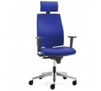 Кресло JOB синхромеханизм 3D алюминий с подголовником