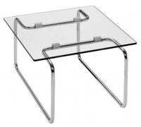  Стол журнальный квадратный ПАТХ (PATH), стекло