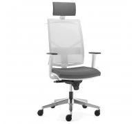 Кресло PLAY W синхромеханизм 2D алюминий подголовник+вешалка