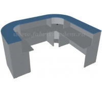 Стойка ресепшн П-образная 2740x1870/1370x1160, Эдем