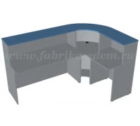 Стойка ресепшн угловая Э-22.4+Э-30.4+Э-27.4, Эдем