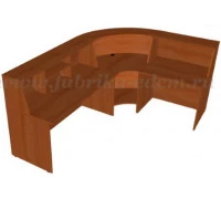 Стойка ресепшн угловая 2400x1600x1170, Эдем