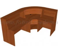 Стойка ресепшн угловая 2100x1600x1170, Эдем