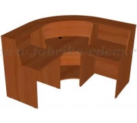 Стойка ресепшн угловая 1600x1600x1170, Эдем