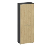 Шкаф высокий с полками Flex 221 cabinet shelves black