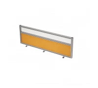 Барьер фронтальный в алюминиевом профиле вставка стекло матовое ткань 9БТС.0415.6