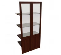 Наполнение двуст. шкафа со стеклом Zaragoza walnut