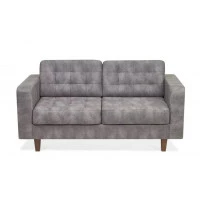 Диван серый из искусственной замши Kosmo