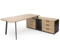 Стол на опорной тумбе 178 Flex 135B1816+135T020 (L/P)