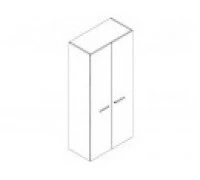 Шкаф для кабинета высокий со штангой для одежды 156934