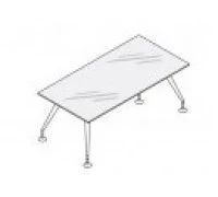 Стол для кабинета со стеклянной столешницей 156427