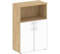 Шкаф средний широкий SK.ST-2.2R white/black