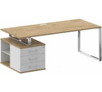 Стол руководителя с опорной тумбой SK.SRT-200 (L/R)