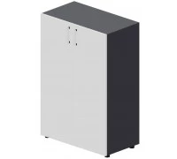 Шкаф для документов 2 двери, 2 полки EMMS562