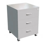 Тумба подкатная 3 ящика с центральным замком 11300