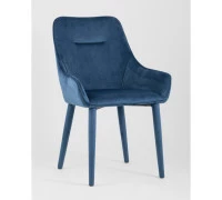 Стул Диана сине-зеленый ножки велюр