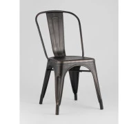 Стул TOLIX черный патина золото