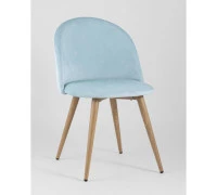 Стул Лион велюр пыльно-голубой