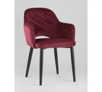 Стул Венера диамант велюр бордовый