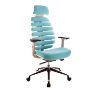 Кресло Ergo Grey ткань бирюзовый