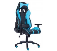 Геймерское кресло Lotus S16 экокожа голубой