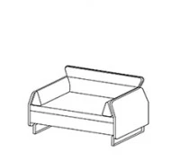 Диван двухместный 2.1 Тулип