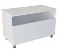 Тумба сервисная с нишей, ручка кнопка, колёса d40 11401