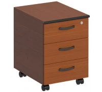 Тумба выкатная 3-х ящичная с центральным замком ДР 219