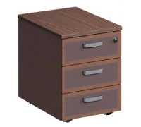 Тумба 3 ящика, фасады кожа CPR31S