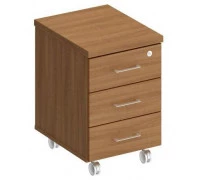 Тумба выкатная 3-ящичная с центральным замком ПТ 213