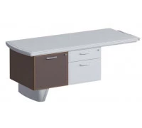 Тумба с кож. дверью для боковой приставки, дерево СMOPEX