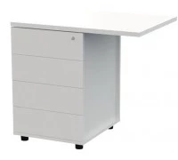 Тумба приставная 4 ящика без ручек UDP48060