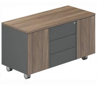 Тумба мобильная сервисная (3 секции, без ручек) FAU1253B