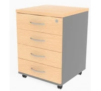 Тумба выкатная верх. ящиком с замком БВ-41.0