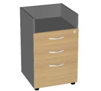 Тумба приставная (без топа) верх. ящик с замком БВ-30.0