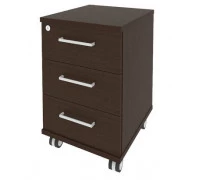 Тумба мобильная (3 ящика, центральный замок) KTM-1