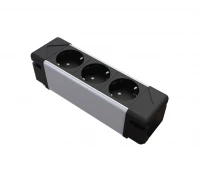 Under Desk U 3 BN блок розеток ЧЕРНЫЙ/АЛЮМ