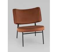 Кресло District Lounge велюр шоколадный