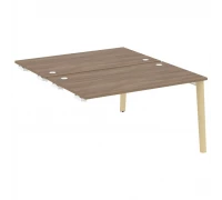 Стол-приставка двойной  к опорным элементам, опоры - дуб светлый