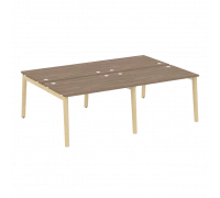 Рабочая станция, опоры - дуб светлый