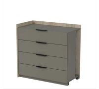 Модуль тумбы с ящиками начальный 