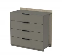 Модуль тумбы с ящиками средний