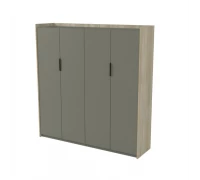 Шкаф высокий для одежды двусоставный
