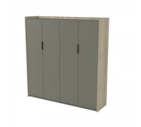 Шкаф высокий комбинированный двусоставный