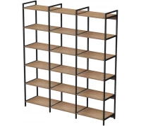 Стеллаж 6 полок CUBOS Тройной