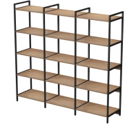 Стеллаж 5 полок CUBOS Тройной