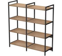 Стеллаж 4 полки двойной CUBOS