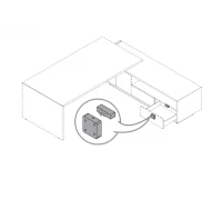 Электронный замок для выдвижного ящика тумбы с одной мастер-картой 174305