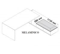 Топ для внутренней секции тумбы (покрытие меламин) 174254